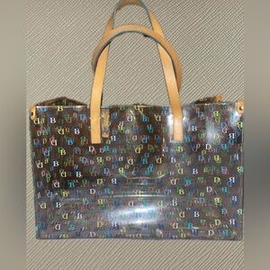 Dooney and Bourke Clear Large Shopping Tote.